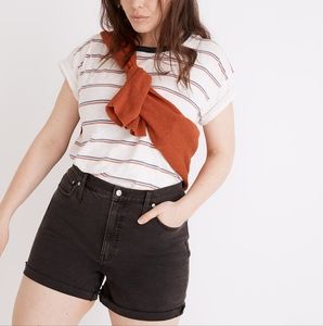 Madewell high-Rise Denim Shorts in Lunar Wash